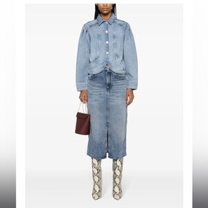 Isabel Marant Tilauria midi denim Skirt Woman